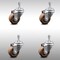 Service Caster 3 Inch SS High Temp Glass Filled Nylon Swivel 10mm Threaded Stem Caster Set SCC-SSTS20S314-GFNSHT-M1015-4 - alternate 1